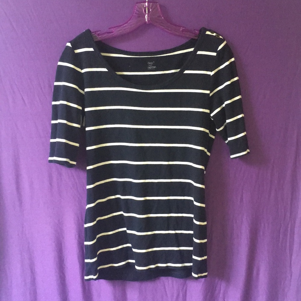 Blue White Lines Shirt